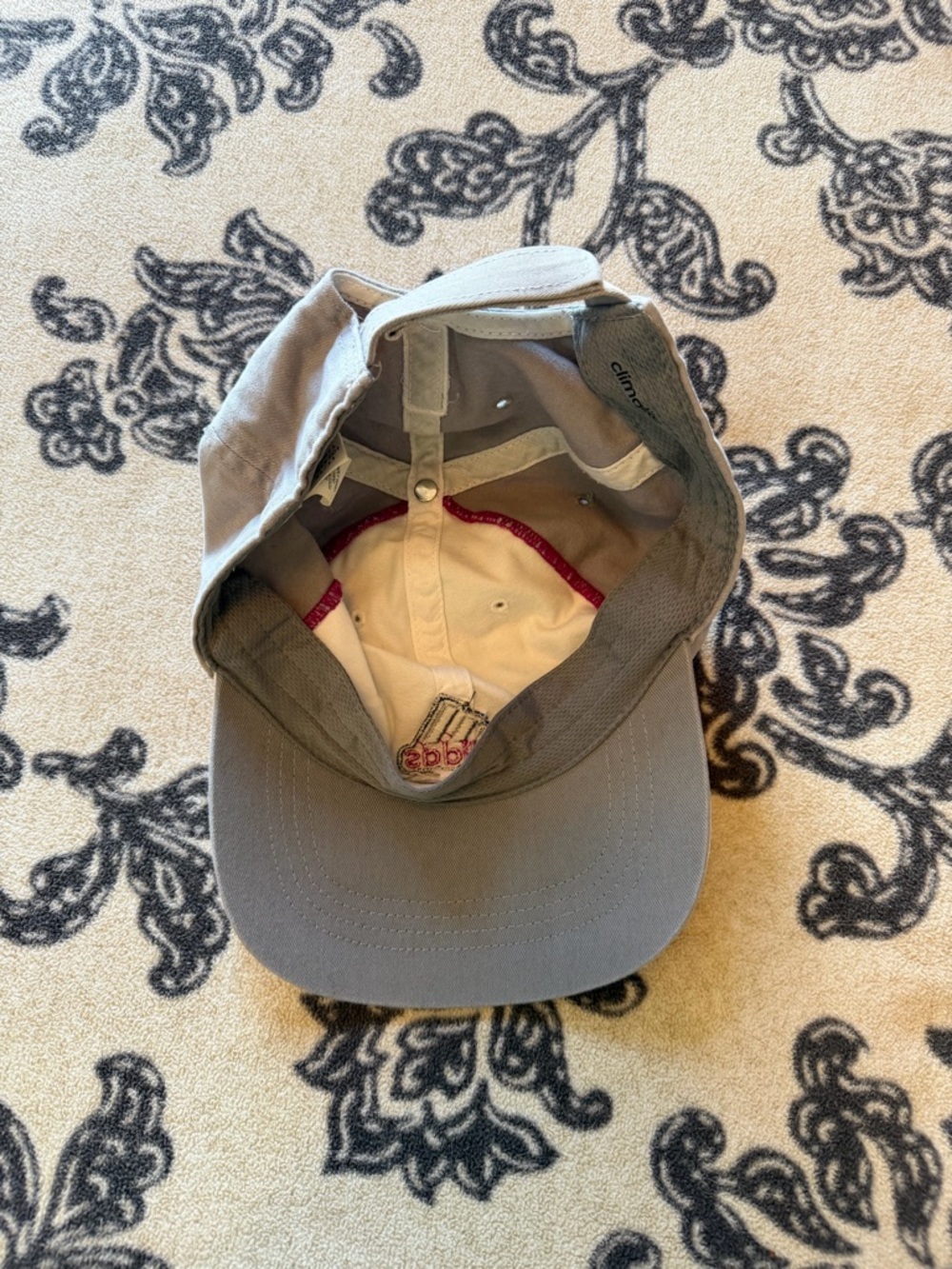 adidas White and Gray Cap with Pink Accents - Picture 3 of 4